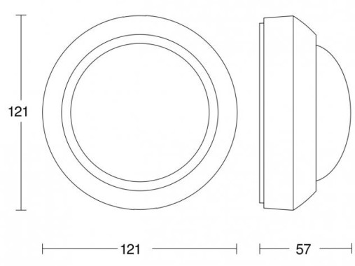 Steinel Bewegungsmelder IS 360-3 weiß, 360° PIR Sensor, 12 m Reichweite, 006532